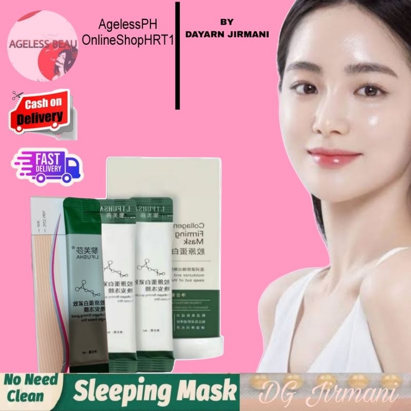 1 AZLA collagen Sleeping mask eme | Shopee Philippines
