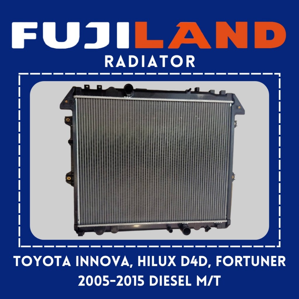 RADIATOR FOR Innova & Fortuner 2005-2015 , Hilux D4D 2006-2014 MANUAL ...