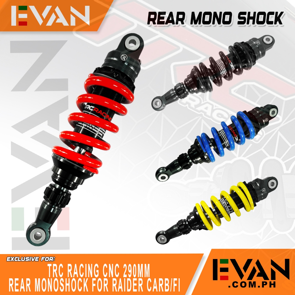 EVAN.COM TRC CNC 290mm REAR MONOSHOCK for Raider Carb/FI | Shopee ...