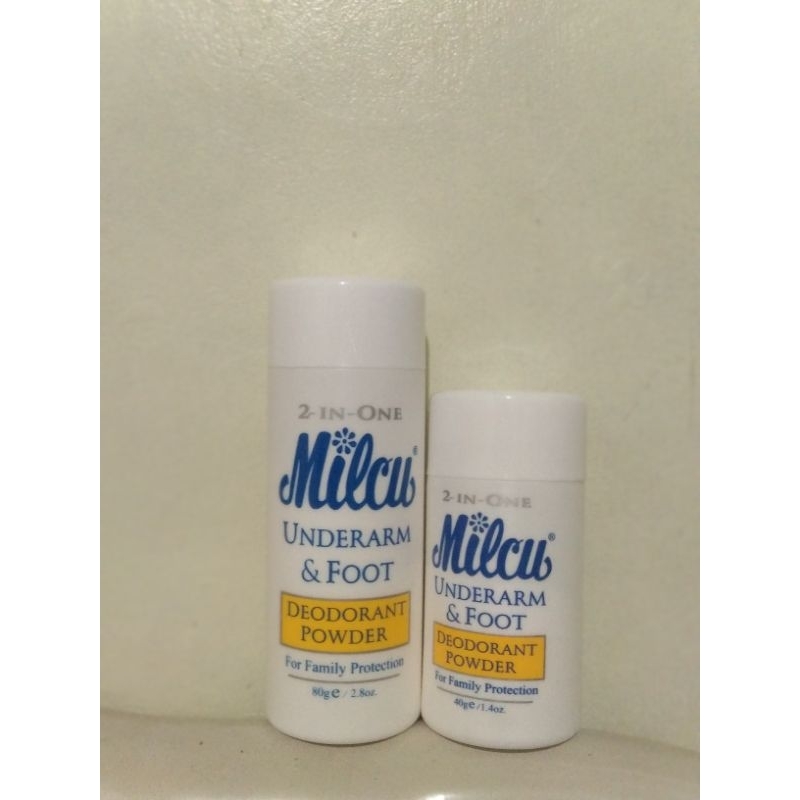 milcu powder deodorant 80grams & 40grams | Shopee Philippines