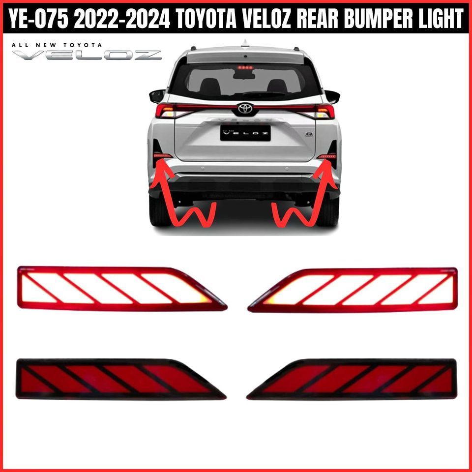 TOYOTA VELOZ 2022 - 2024 REAR BUMPER LIGHT LED LIGHT | Shopee Philippines