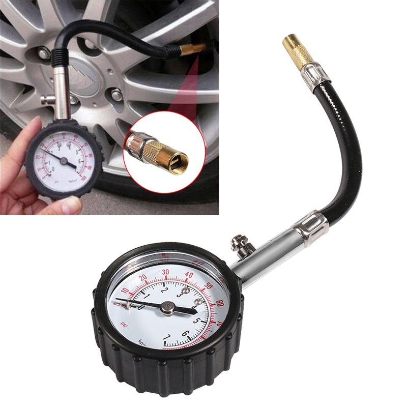 0-100 PSI Tire Pressure Gauge Tire Pressure Measuring Instrument Easy ...