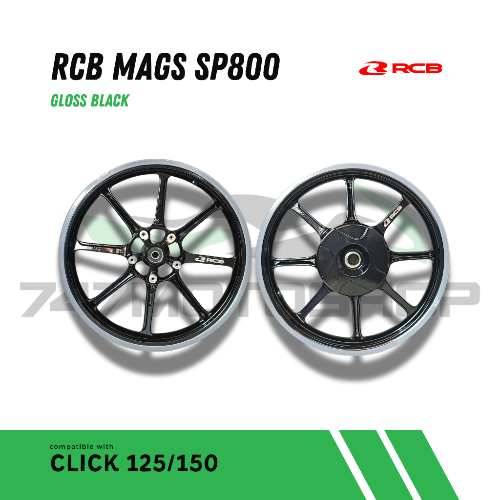 RCB SP800 ALLOY MAGS FOR CLICK 125/150 | Shopee Philippines