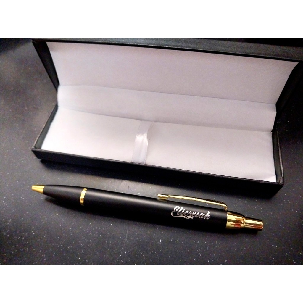 Personalize Name LOGO Metal Pen Gift Box Men Women Business Signature ...