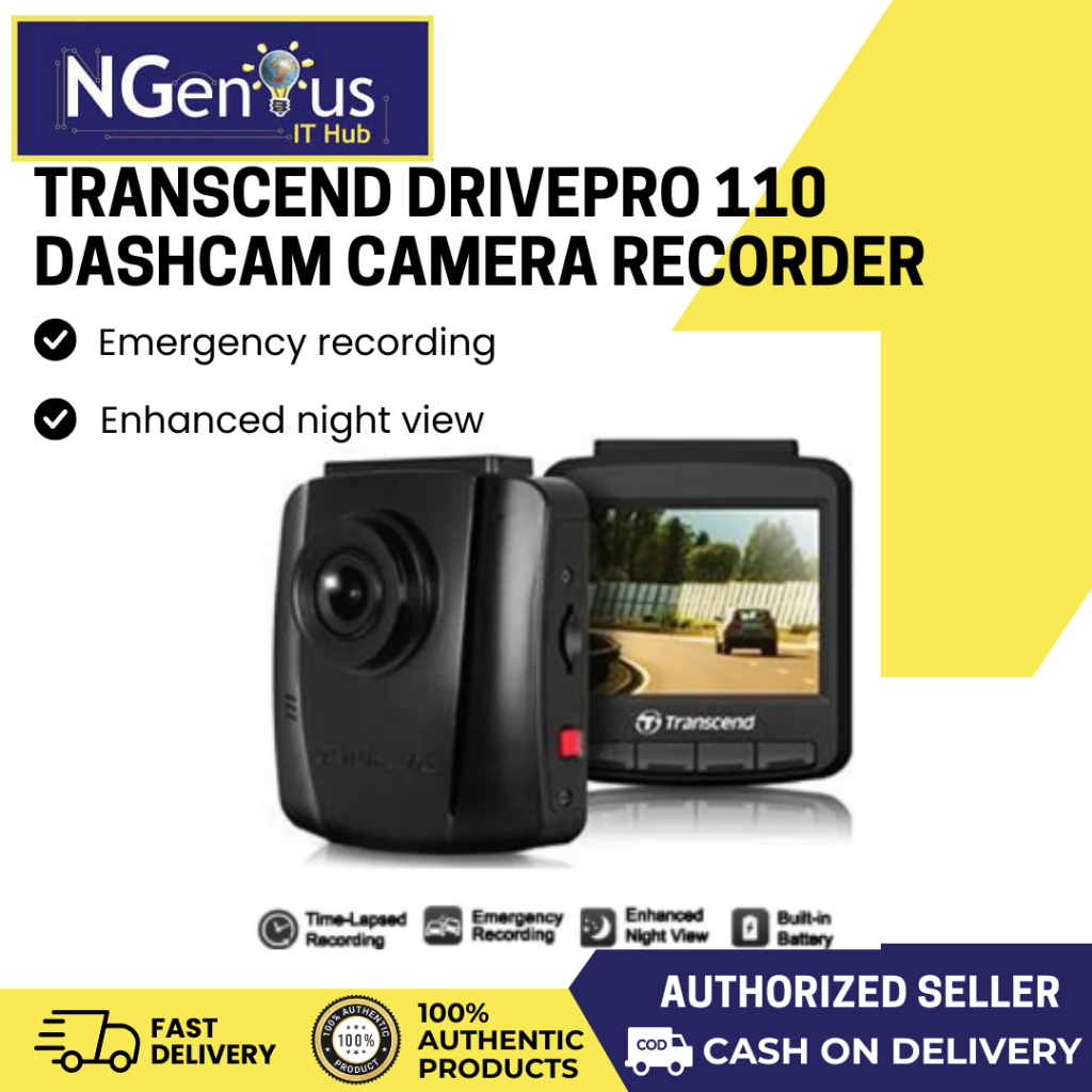 Transcend DrivePro 110 Dashcam Camera Recorder | Shopee Philippines