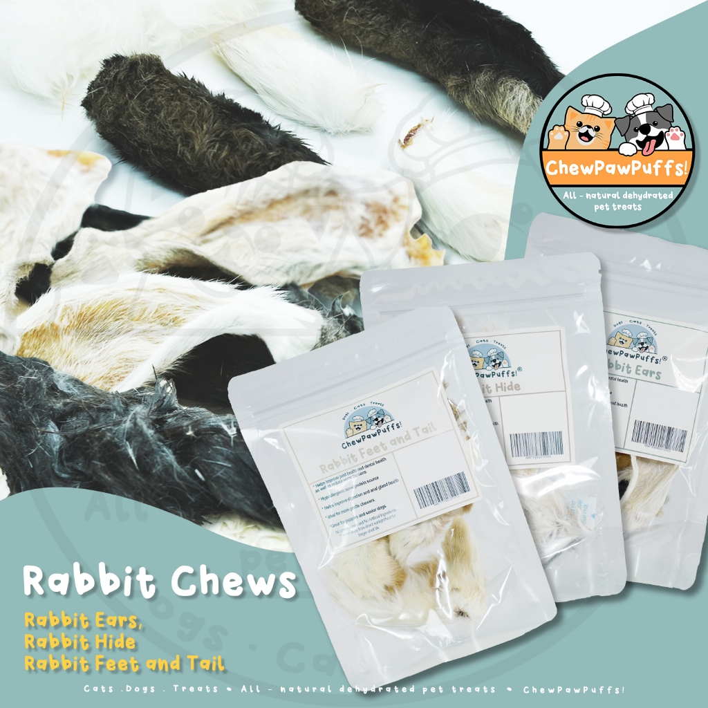 All Natural Dehydrated RABBIT CHEWS cat and dog treats | Shopee Philippines