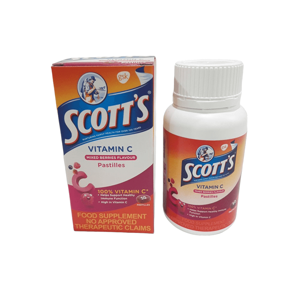 Scott's Vitamin C Mix Berries Flavour 50 Pastilles | Shopee Philippines