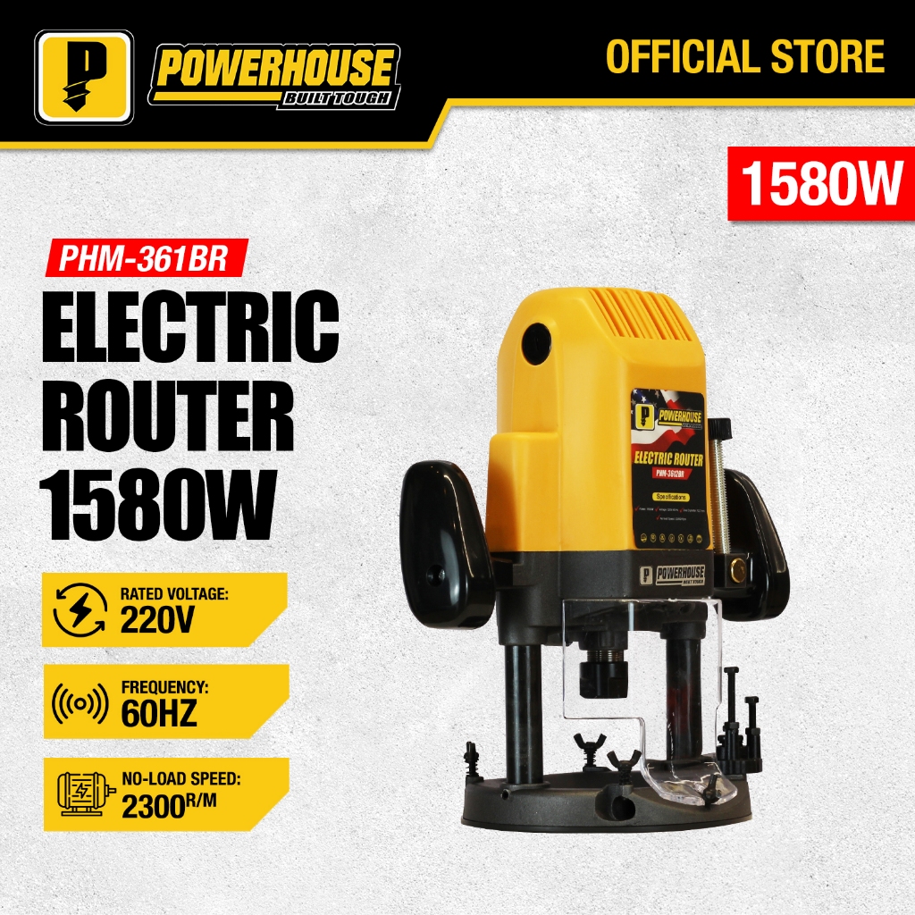Powerhouse Electric Plunge Wood Router / Palm Wood Router 1580W ...