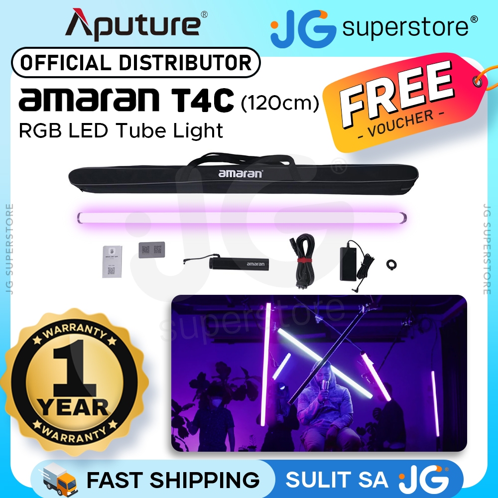 Aputure Amaran T4C 120cm / T2C 60cm RGB LED Light Wand w/ Swapabble ...