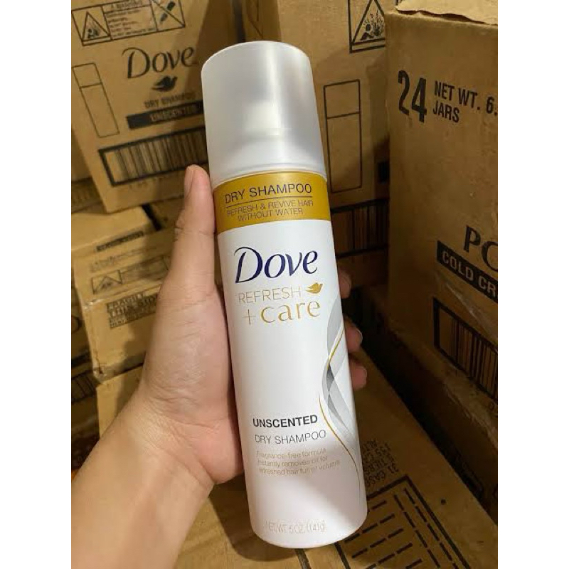 Dove unscented dry shampoo 5oz big size oil absorbing refreshing