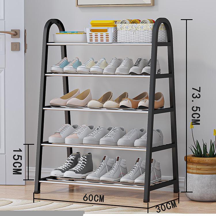 4/5-layer shoe rack multi-layer colorful stainless steel shoe storage ...