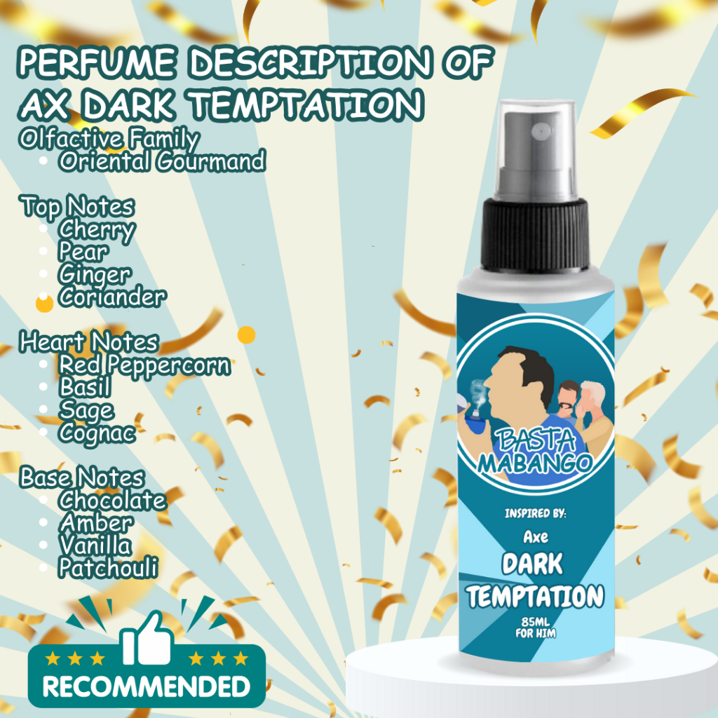 Basta Mabango AX DARK TEMPTATION for him 85 ml Oil Based - Long Lasting ...