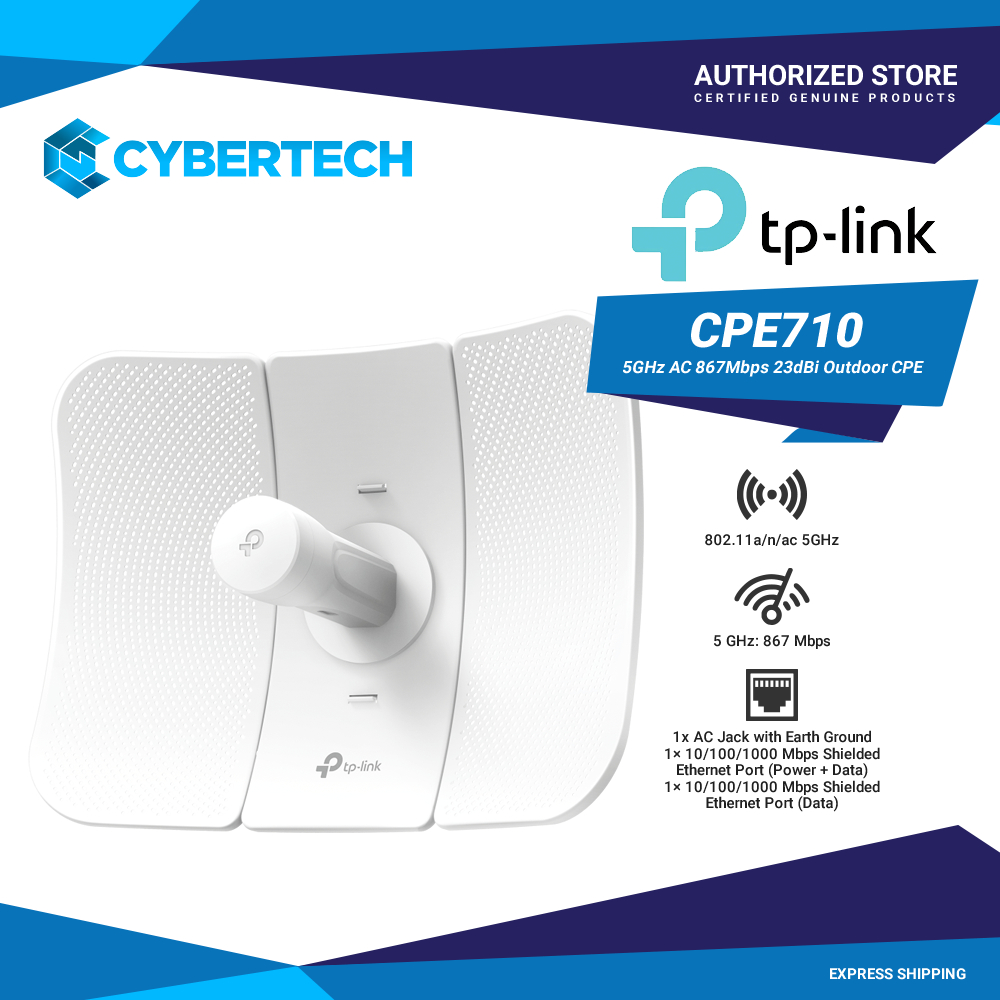 TP-Link CPE710 5GHz AC 867Mbps 23Dbi Outdoor CPE | Shopee Philippines