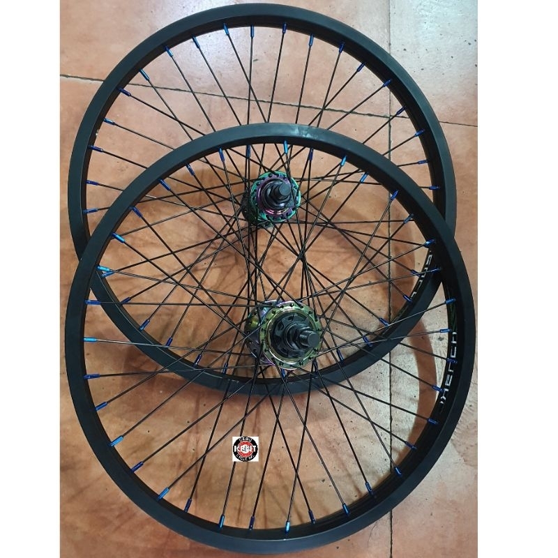 Kench Double Wall 20 Calum Cassette 9T sealed bearing hub Bmx Wheel Rim ...