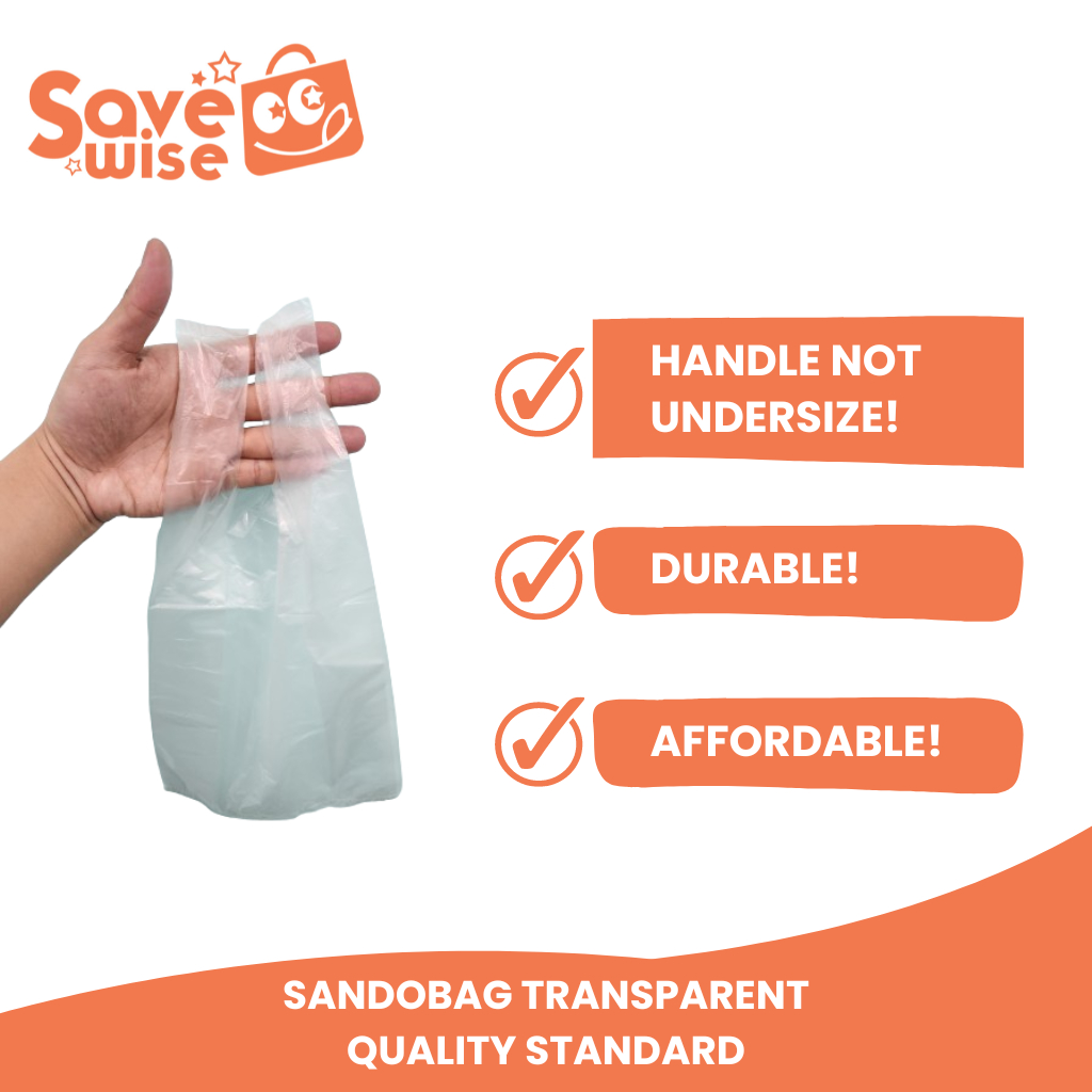 Plastic Sando Bag Transparent 40pcs per pack [High Quality Food Grade ...