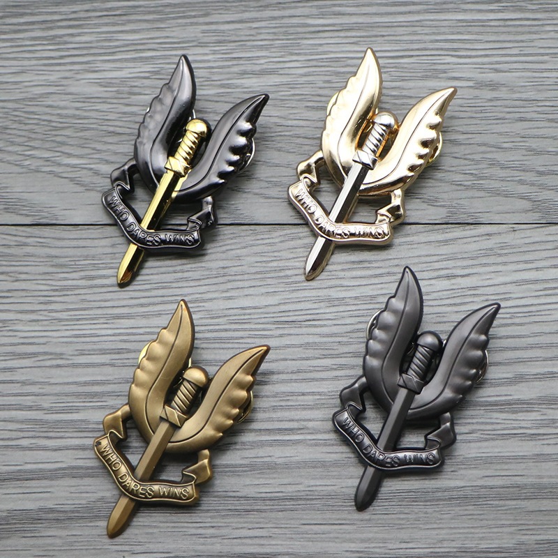 Who Dares Wins SAS Motivational Military PVC Patch Brown With Velcro - Foto 6