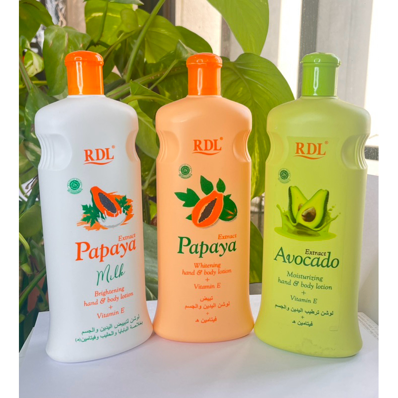 RDL Papaya Whitening Lotion 600ml Shopee Philippines