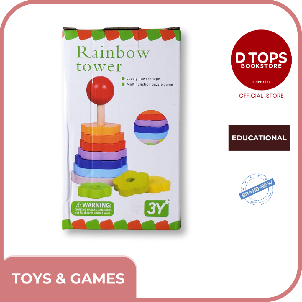 TOWER OF HANOI Colorful Tower Educational Toy | Shopee Philippines