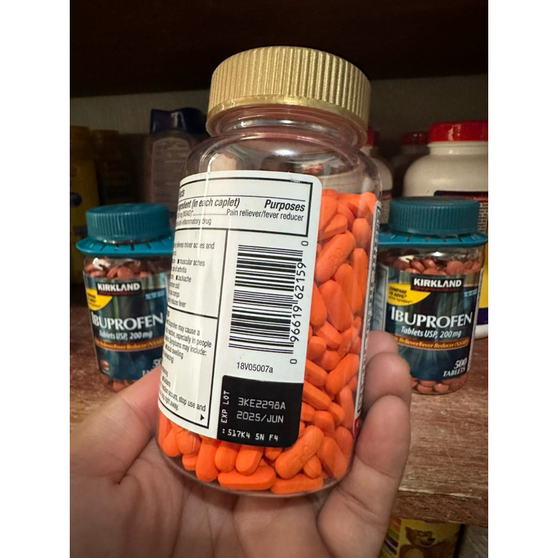 kirkland Ibuprofen IB tablets,200mg,500tablets (june 2025 exp) | Shopee ...