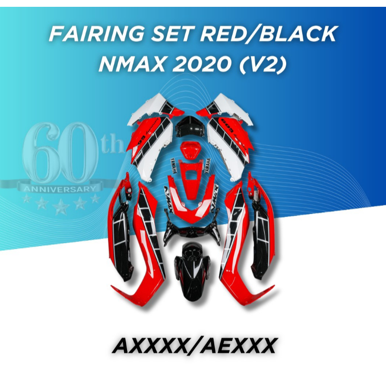 Nmax V2 Flairings Fairings Set Original With Decals Set World GP 60th ...