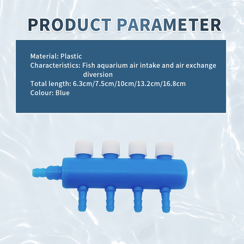 1/2/3/4/5 Way Aquarium Air Flow Splitter Fish Tank Air Control Valve ...
