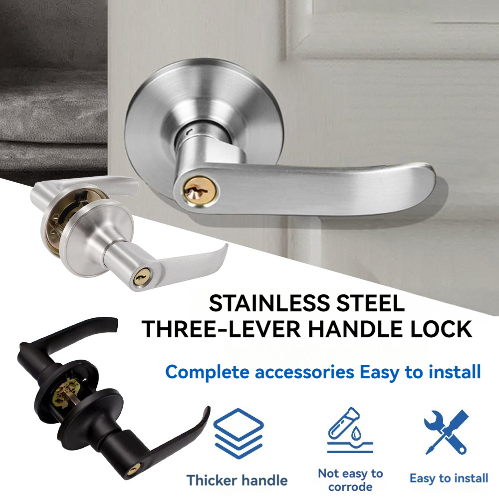 Hardware Doorknob Lever Type aluminium alloy Lockset Door Knob Anti ...