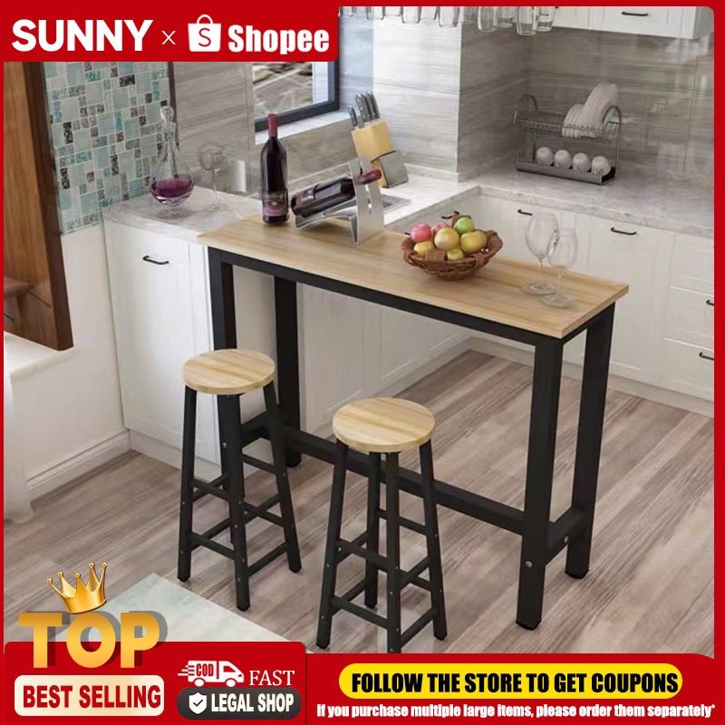 SUNNY Minimalist bar counter/Coffee table/Dining table and chair ...
