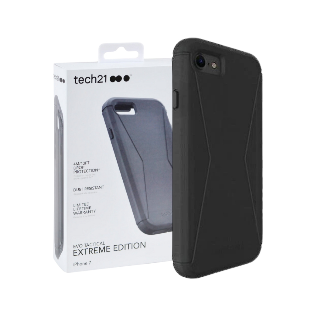 Custodia Tech21 EVO Tactical Extreme Edition Per IPhone 7 - Colore Viola (Con Clip)