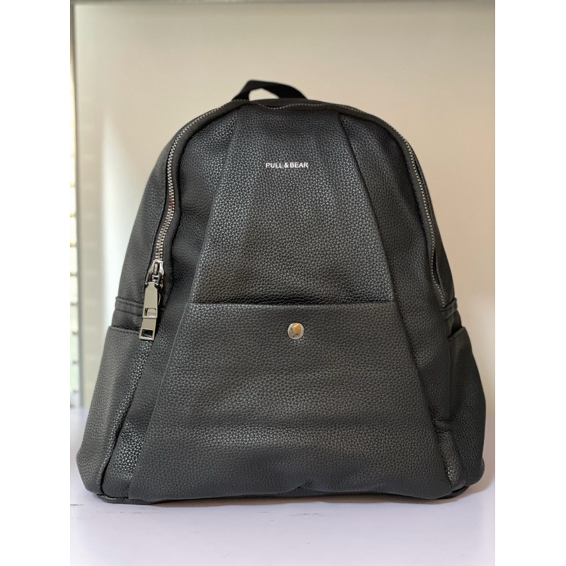 pull and bear semi medium backpack black SALE Shopee Philippines