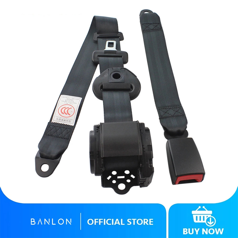 Seat Belt Replacement Accessories Set Kit Car Auto 3 Point Retractable Safety Strap Buckle Shopee Philippines