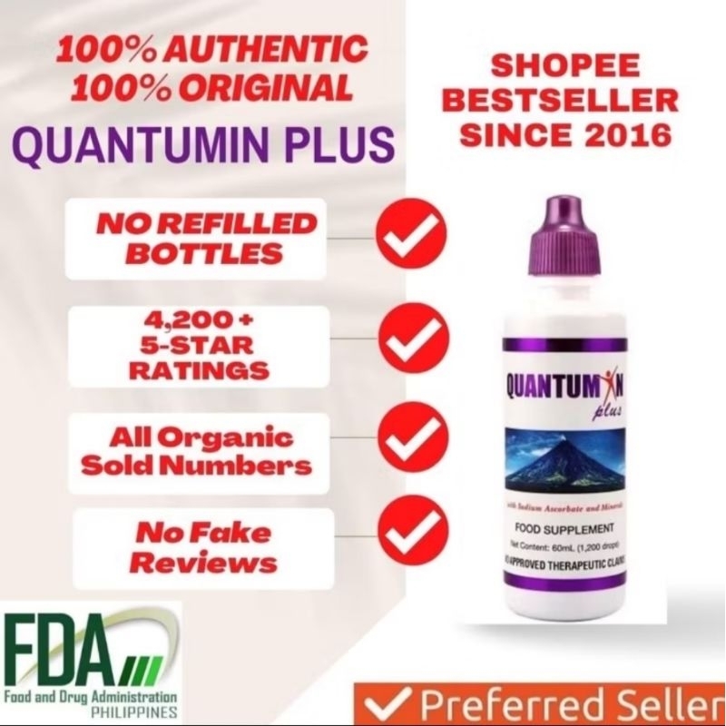Quantumin Plus Mineral Drops Original with Fulvic and Humic Acid ...