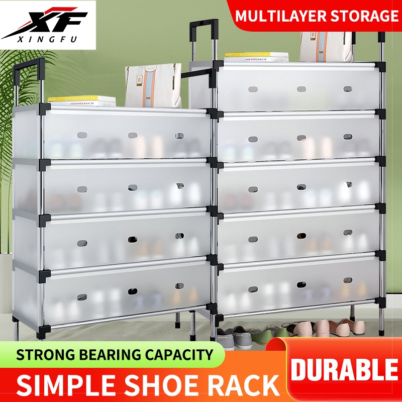 shoe rack organizer heavy duty with cover 6 layer / Tier Stainless ...