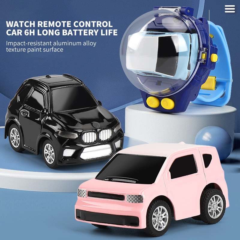 Car Watch Kids Mini RC Racing Car Remote Control Watches Toy USB Charge ...