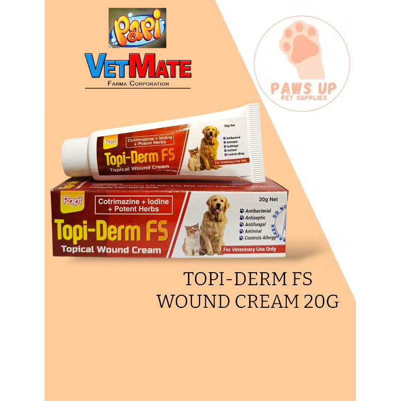 VetMate Topi-Derm FS Wound Cream for Dog and Cat (20G) | Shopee Philippines