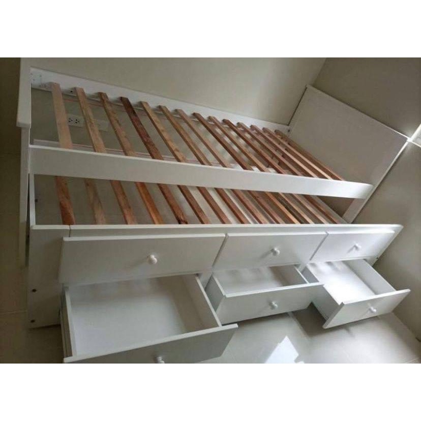 Brand New Single/Super Single Bed Frame with pull out Luzano Furniture ...