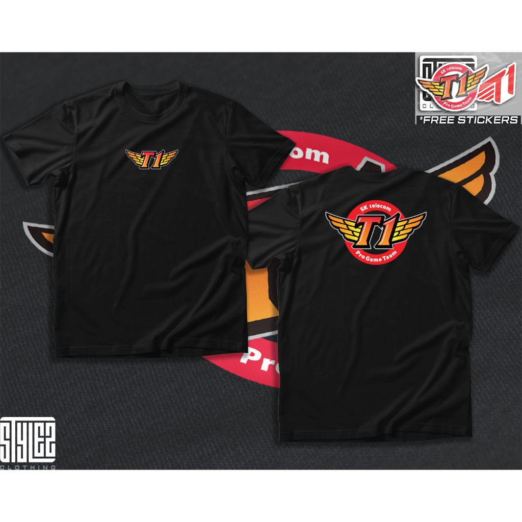 SKT T1 PRO GAME TEAM CLASSIC LOGO ESPORTS T-SHIRT | Shopee Philippines