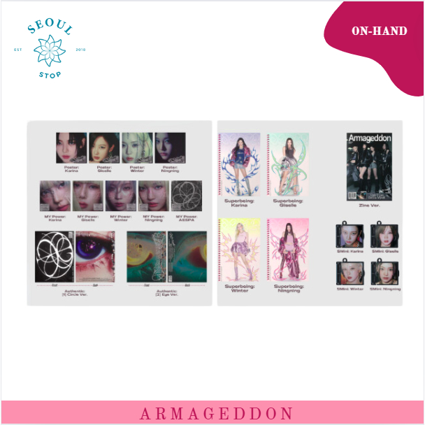 [ON-HAND] AESPA - THE 1ST ALBUM ARMAGEDDON ZINE AUTHENTIC SUPERBEING