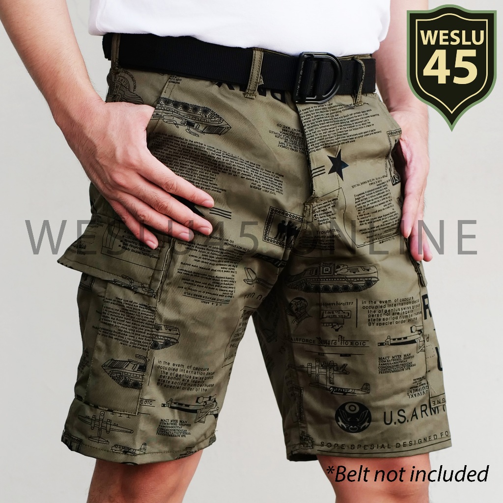 Men Cargo Shorts 6 pocket SUD Fatigue Shopee Philippines