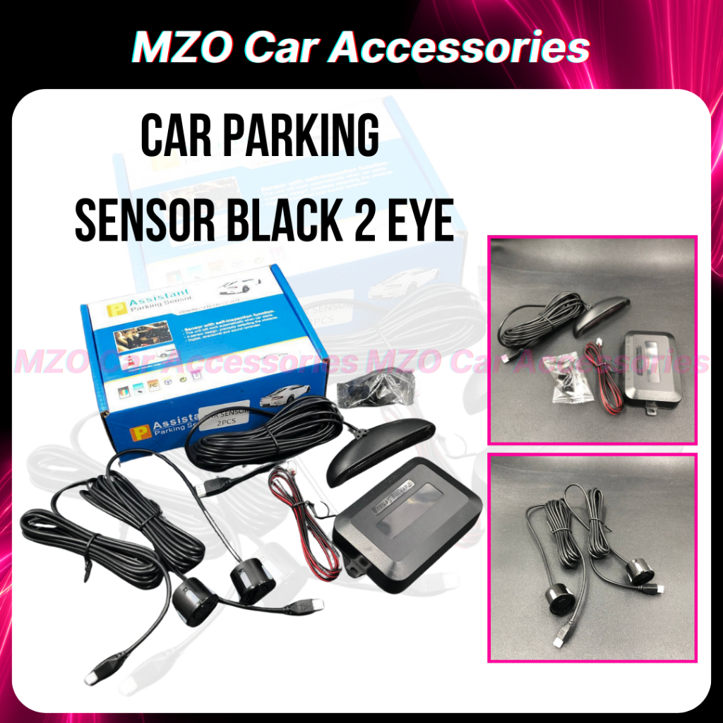 Universal LED Display Car Parking Sensor 2 EYE Car Reverse Back up ...