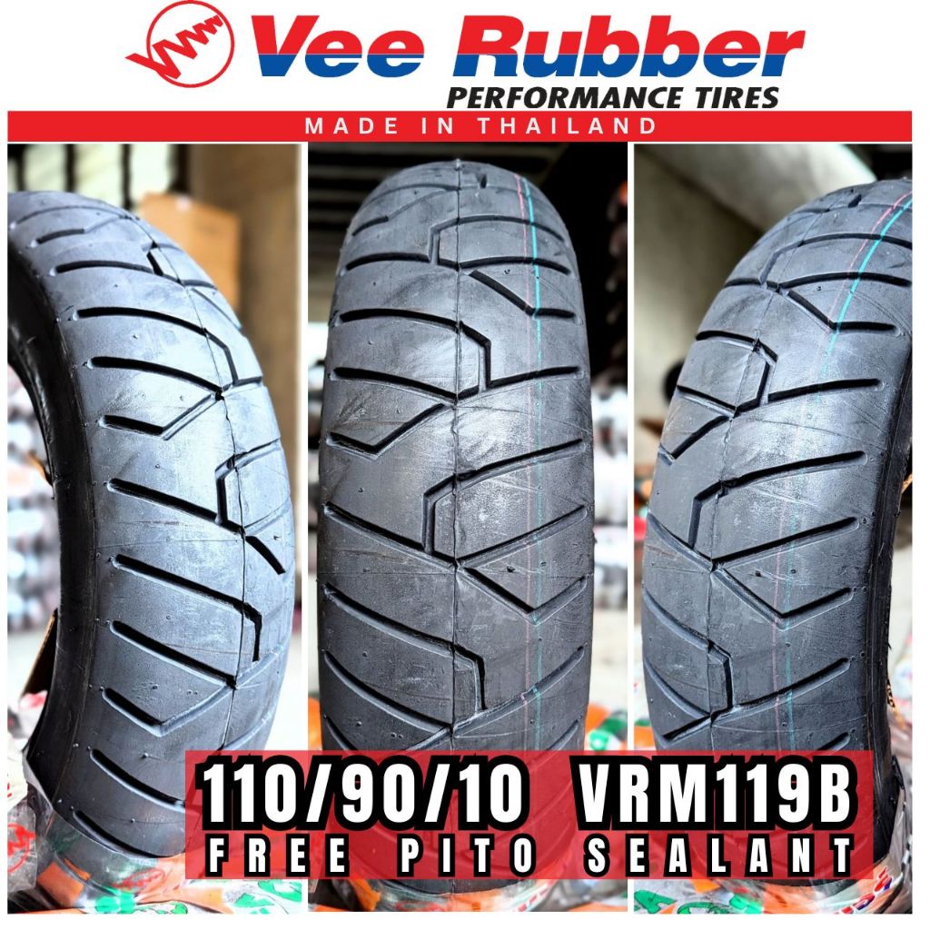 VEE RUBBER 120/90 110/90 120/70 RIM10 TUBELESS BURGMAN REPLACEMENT ...