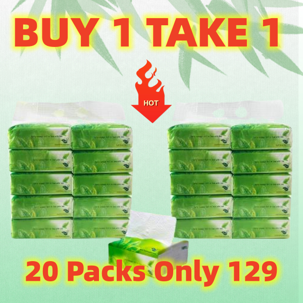 Tree care Organic green tea Facial Tissue handing wall toilet Paper 10