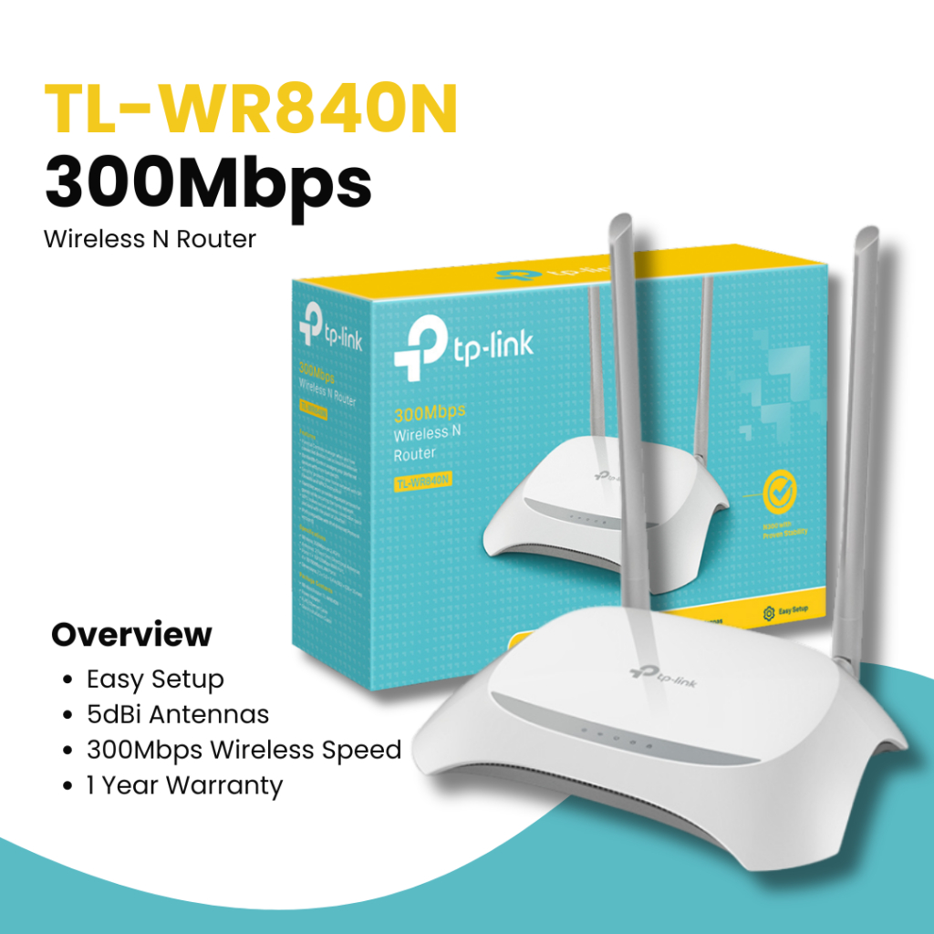 TP Link TL-WR840N 300Mbps Wireless N Router | WiFi Router | Router ...