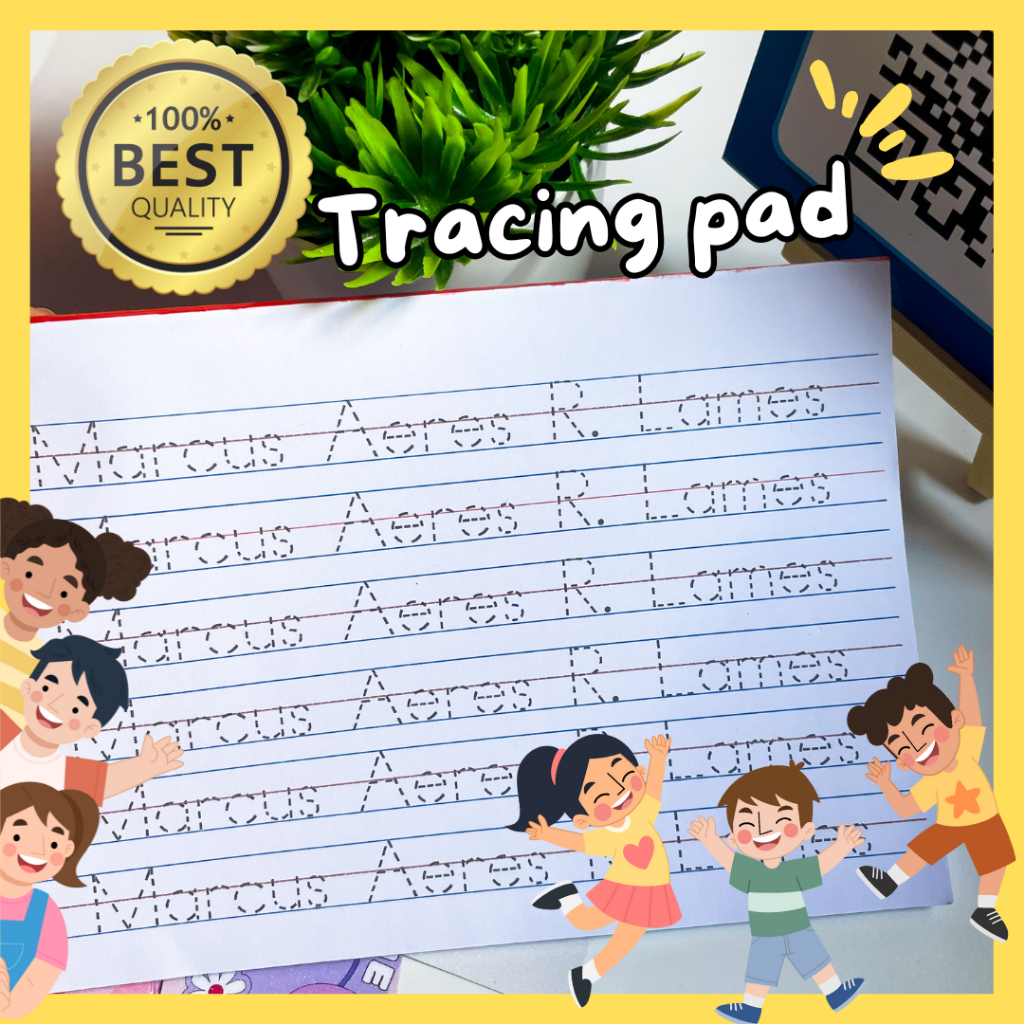areyouin | Tracing Pad For Kids 30pages Machine Cut Writing Trace Name ...