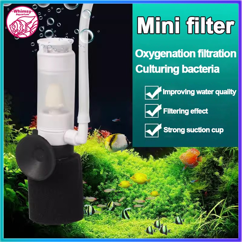 Filter Aquarium External Mini Filter Small Pneumatic Mute Submersible ...