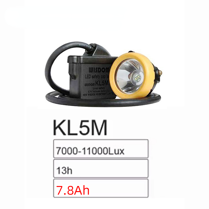 KL5M/KL8M Miner's Lamp Wisdom Flashlight Rechargeable Lithium Battery ...