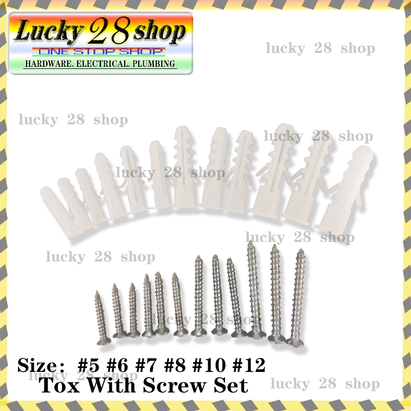 50Set Per Pack (EOPPO) Expanded Nails TOX SCREW 5mm/6mm/7mm/8mm/10mm ...