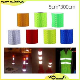 3M-10M/Roll Car Warning Safety Reflective Sticker Reflection Tape 5cm ...