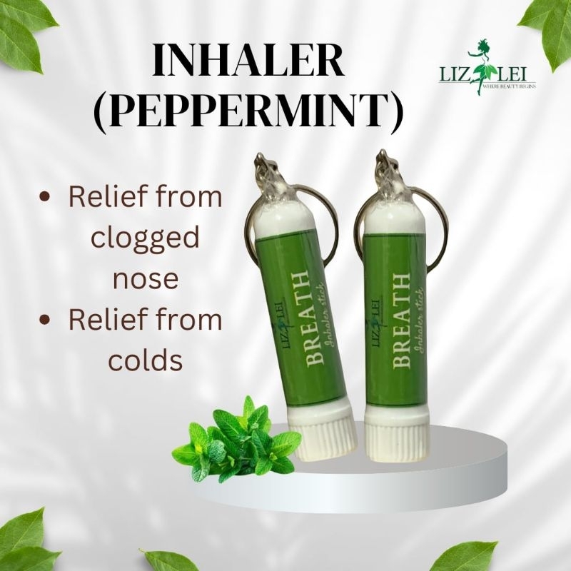 Peppermint and Eucalyptus essential oil inhaler, clog nose and ...