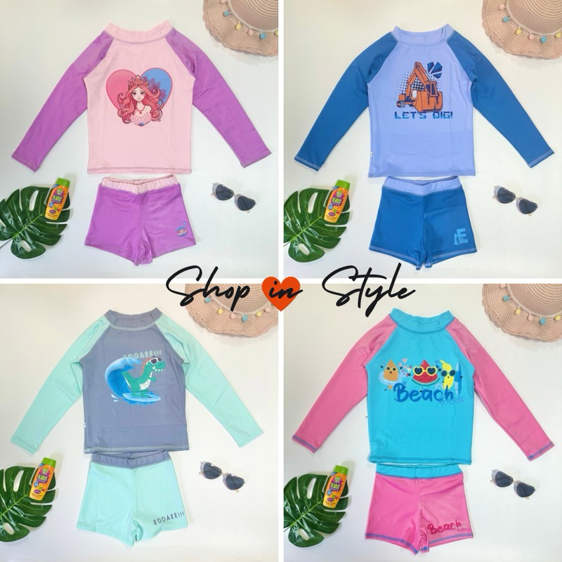 Shop in Style Kids Rash Guard (2-10yo) | Shopee Philippines