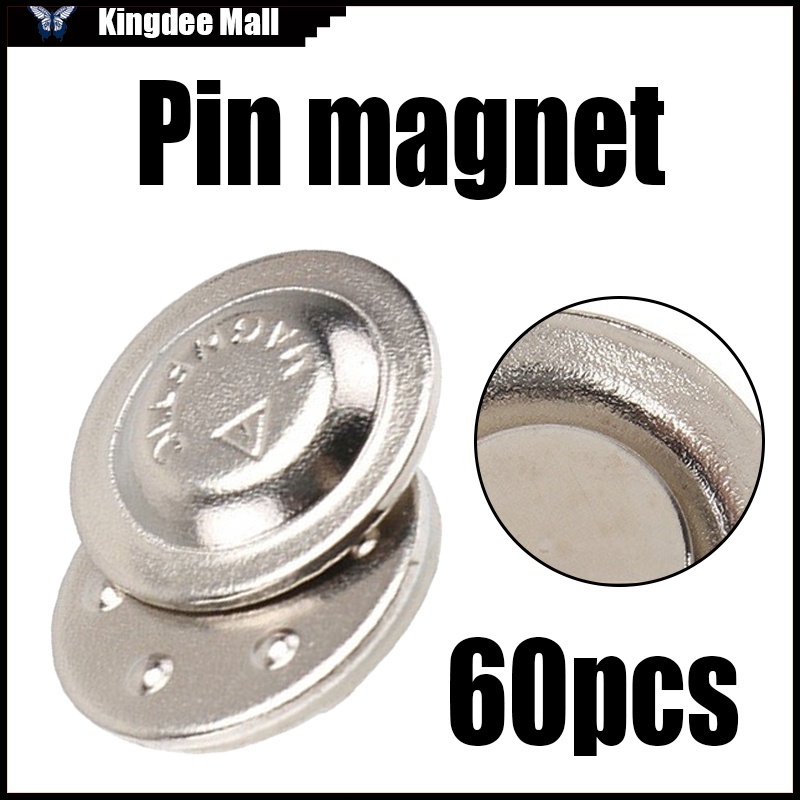 60PCS Pin Magnet Badge Magnets For Nameplates Nameplate Badges | Shopee ...
